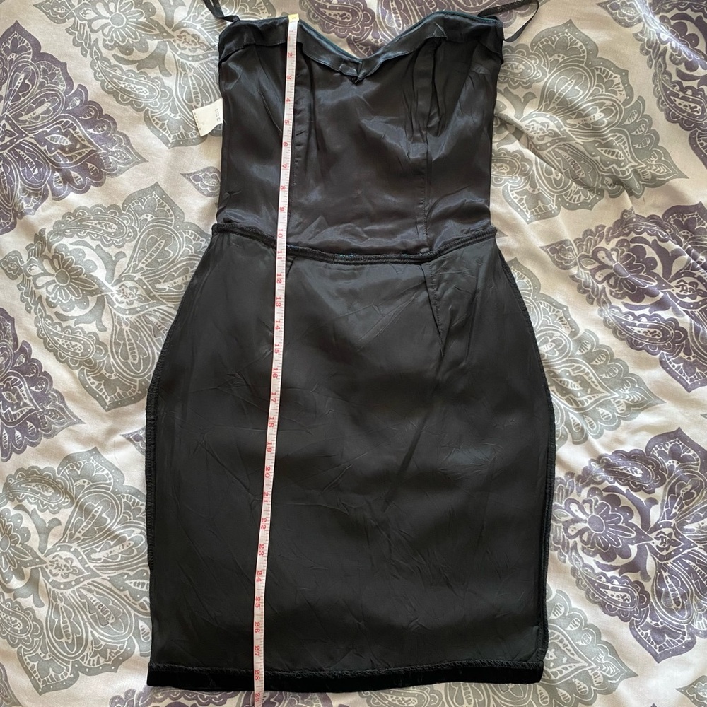 Vintage Jessica McClintock Gunne Sax Velvet Mini Dress - Picture 16 of 16